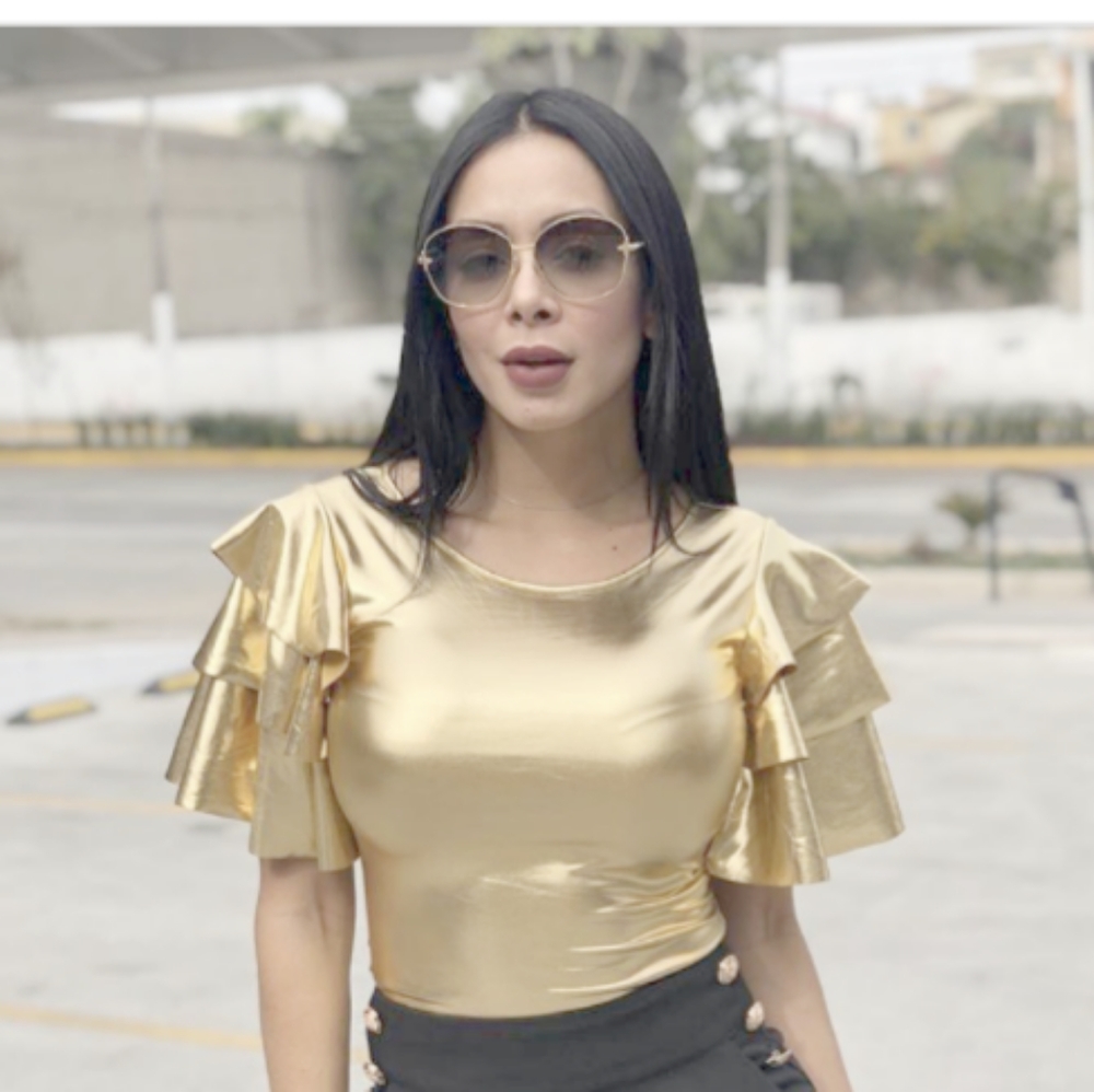Gold shirt